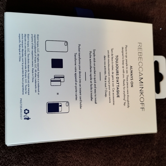 Rebecca  Minkoff sticker pocket, bnwt - Picture 2 of 2